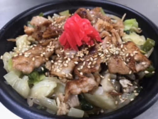 自家製タレ仕込み肉をジュージューしました